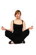 Young woman making yoga- exercises