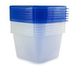 Stack of plastic containers