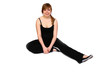 Young woman making yoga- exercises