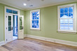 unfurnished bedroom with porch