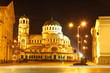 The center of Sofia, Bulgaria by night The center of Sofia, Bulgaria by night