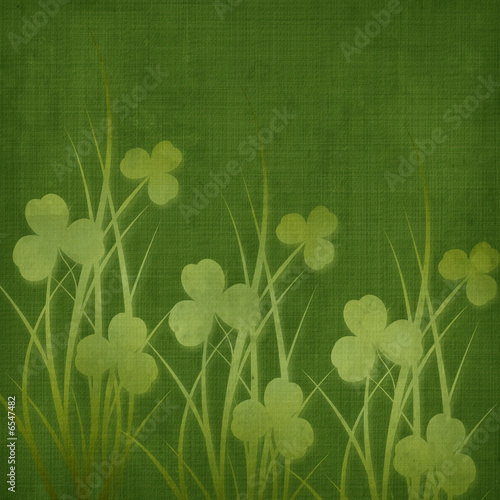 Illustration: Design for St. Patrick's Day. Flower ornament. Design for St. Patrick's Day. Flower ornament.
