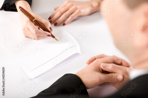 Photo: contract signing contract signing