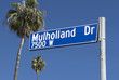 Mulholland Drive Sign & Palms Mulholland Drive Sign & Palms