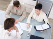 Businessteam Working