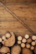 sterre de bois sur chalet