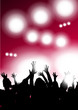 Happy people having fun at concert