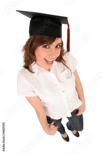Photo: Woman in graduation cap Woman in graduation cap