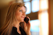 Beautiful girl talking on cell phone