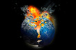 Exploding death planet Earth