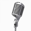 old microphone isolated