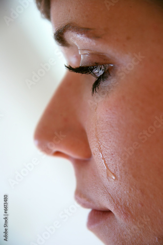 Photo: Woman with tears in her face Woman with tears in her face