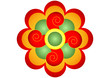 stylised lotus flower pattern stylised lotus flower pattern