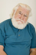 unhappy old fat man