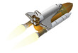 vector -  space shuttle on carrier