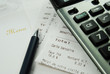 A menu planner and a calculator