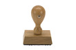 Stempel Holz stehend isoliert Stempel Holz stehend isoliert