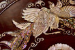 Mother-of-Pearl Bird Inlay, Wood Tray Mother-of-Pearl Bird Inlay, Wood Tray