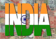 India text with Indian Rupees