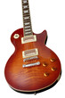 A Les Paul guitar over white background A Les Paul guitar over white background
