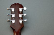 Tuning machines on a Les Paul guitar neck Tuning machines on a Les Paul guitar neck