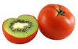 Genetic engineering - tomato with kiwi inside