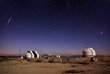 Iridium Flare above telescopes