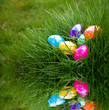 Photo: Easter Eggs Reflecting in Water Easter Eggs Reflecting in Water