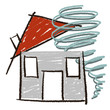 maison et cyclone