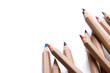 pencils isolated on white