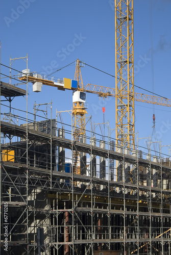 Baustelle mit Kränen Baustelle mit Kränen