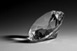 Black & white diamond close-up