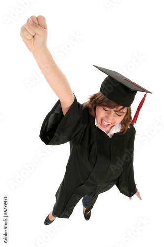 Photo: Female student graduating Female student graduating