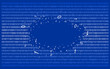Binary code on blue v1