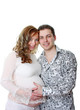 Young happy couple expecting a baby