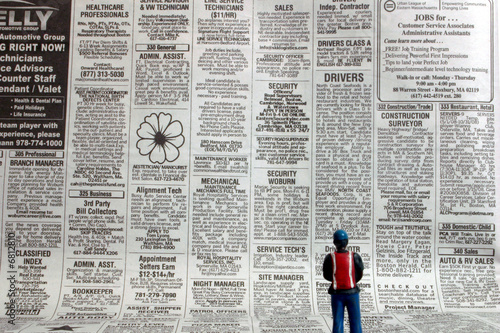Photo: Man Searching for a Job Man Searching for a Job