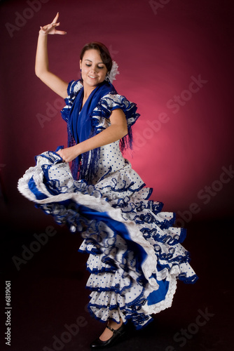 Spanish motion in blue Spanish motion in blue