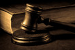 gavel and book