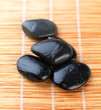 Spa stones on mat Spa stones on mat