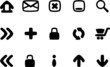 Web Icons 2 - schwarz-weiß