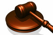 Wooden gavel from the court Wooden gavel from the court