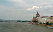Parliament in Budapest and sight of Margit bridge and island