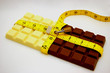 Diet White and milk choc bar