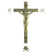 Only Golden Catholic Cross with the Crucifixion. Only Golden Catholic Cross with the Crucifixion.