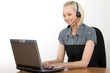 attractive customer support agent