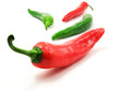 green and red peppers
