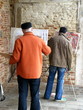 Peintres et murs de pierre, Venise, Italie.