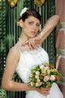 Beautiful bride in white