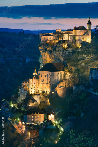 Anocheciendo en Rocamadour