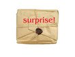 brown packet with surprise 